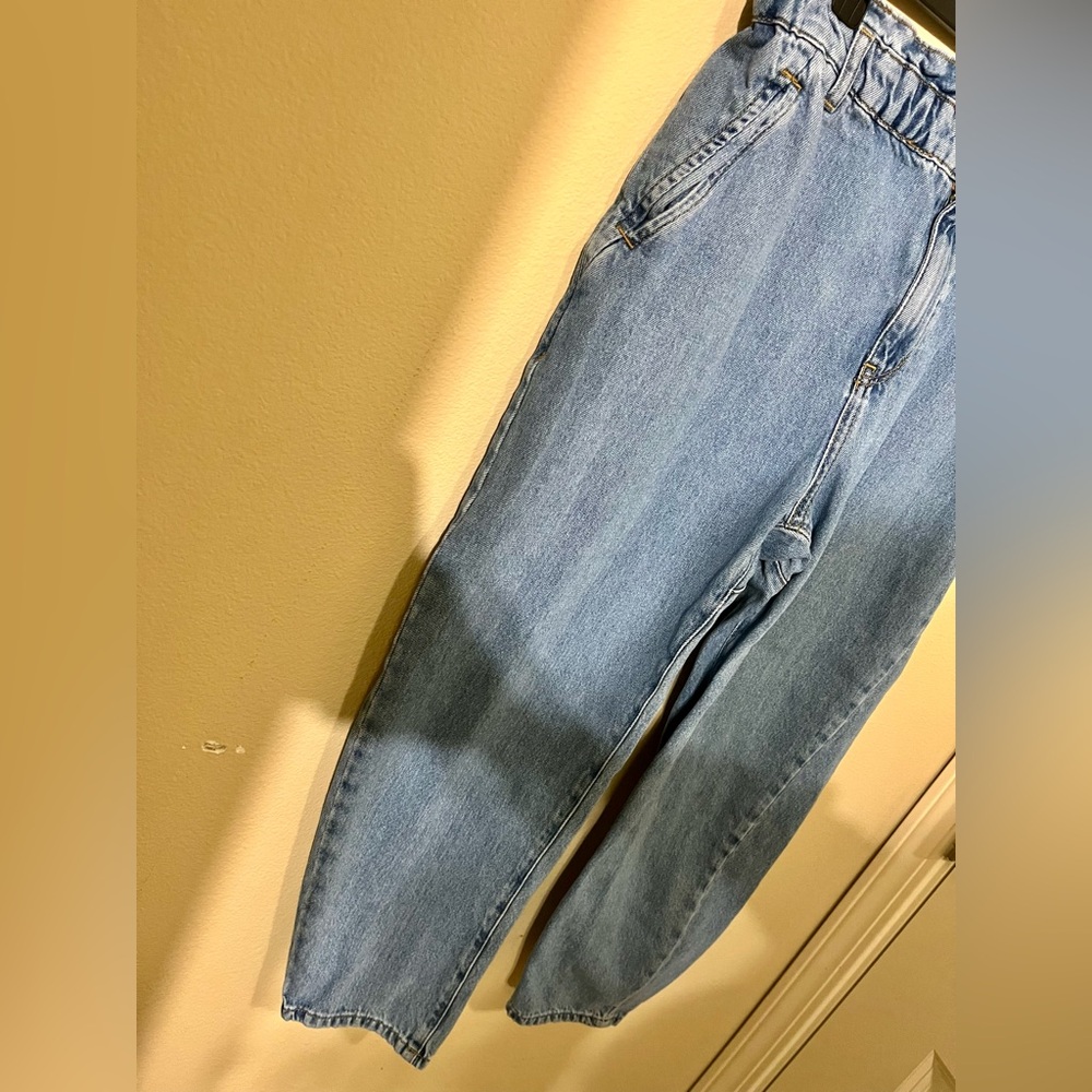 ZARA Paperbag High Waist Jeans - Picture 4 of 11
